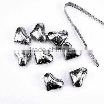 Reusable Heart Shape Stainless Steel Ice Cubes,wine cooler,whiskey ice cubes,chilling ice cubes