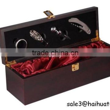 wine gift box /wine bottle box/wine case for 1 bottle with bar accessories