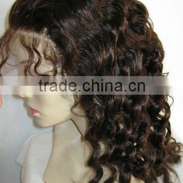 curly full lace wig / human hair wigs/hand-making wigs