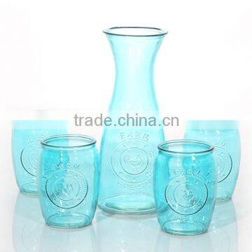 Colored Glass Drink Set