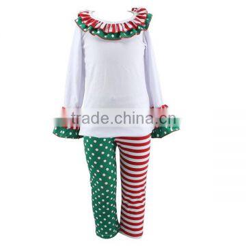 Wholesale boutique girl Christmas swing christmas outfits christmas costume girl