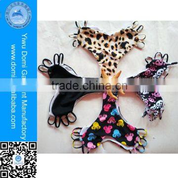 Domi Female Printed Hot Pants Bikini Sexy Heart Swimming Bottom