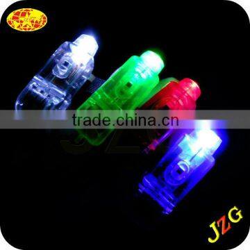 Wholesale led finger lights glow in the dark logo printed led finger ring flashing led light