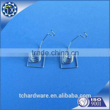 Spring steel coil battery contact spring