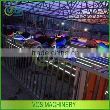 Attractive and cool amusement electric bumper car rides with customized led lights for indoor rides