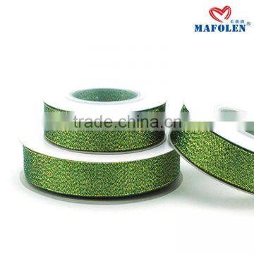 Christmas Decorations Made in China Sparkle Glitter Ribbon 1.5 Inch Glow in Dark photo-4