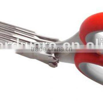 5 Blades Stainless Steel Kitchen Herb Scissors HS005 photo-3
