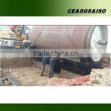 100% no pollution pyrolysis rubber to oil