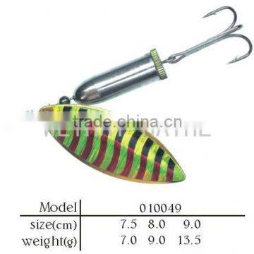 Spinner bait metal lure