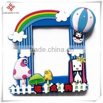 Soft pvc rainbow holding photo picture frame