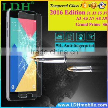 Tempered Glass Screen Protector Film For Samsung Galaxy 2016 A3 A5 A7 A8 A9 J1 J1 mini J3 J5 J7 S6 Grand Prime Phone Case Cover