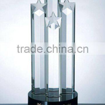 2012 crystal trophy watercut for souvenir and corporation display(R-0534