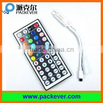 DC 5V-24V input 6A output 44 keys remote control mini rgb LED controller/dimmer