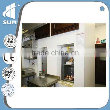 Speed 0.4m/s capacity 400kg restaurant lift