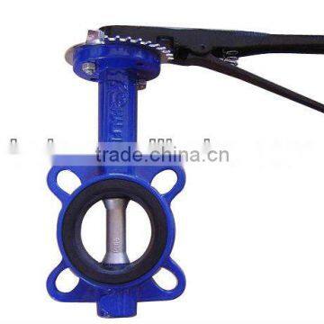 Handle Operated Semi-lug Wafer Short Butterfly Valve
