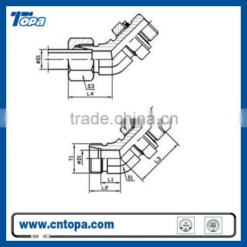 Elbow male adjustable quick coupling hose connectors 1CH4-OG 1DH4-OG