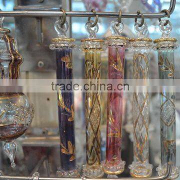 Egyptian Hand blown Christmas Ornaments with 14k gold