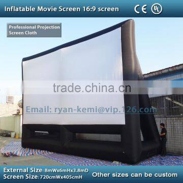 giant outdoor inflatable movie screen inflatable projection screen 8x6m inflatable film screen portable screen inflatable