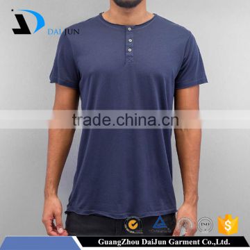 Daijun oem high quality breathable and quick dry blue polyester plain t-shirts