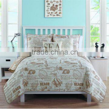 100% Polyester Fiber Quited Cover Set With Filling America Origin Order Design as Main Products