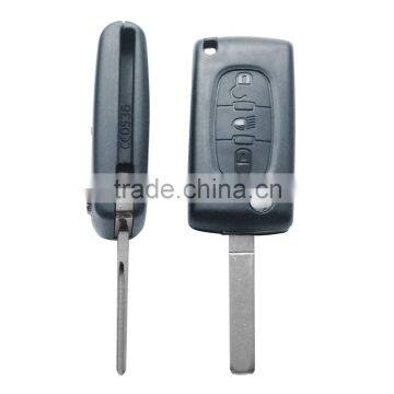 Cit-roen-R01D Citroen Flip Remote & 434MHz & Fog Light Button Hu83 blade