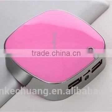 Guoguo 2016 Hot Selling Dual USB Portable Square 4000mah Power Bank for Iphone,samsung