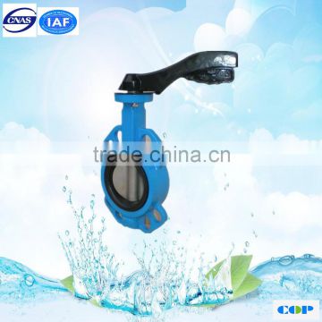 CE Approved Cast Iron Worm Gear Wafer 1 inch Butterfly Valve