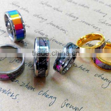 New year product titanium camo rings for unisex