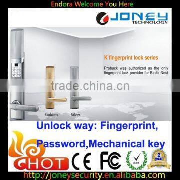 European style zinc alloy electronic hotel door handle locks