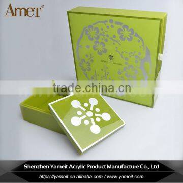 Wholesale Clean Custom Logo Acrylic Gift Box Packaging