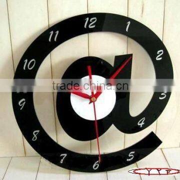 acrylic gift letter wall clock in letter design