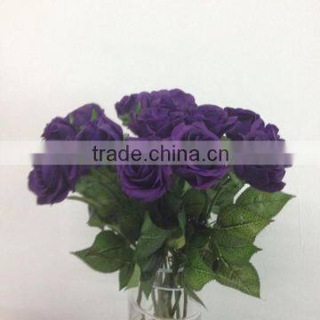 Real touch rose decoration cadbury roses flower wholesale purple artificial flowers