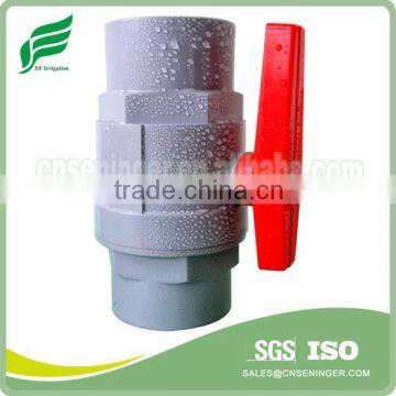 PVC TWO PIECES BALL VALVE(ABS HANDLE)