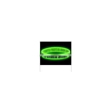 Custom Logo Cheap Silicone Fluorescent Bracelet photo-4