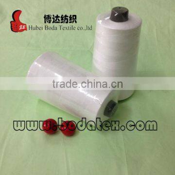 High tenacity best quality polyester sewing thread 3000Yard 30/2 ring spun yarn with silicon oil