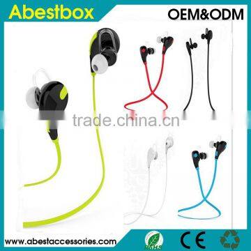 Bluetooth 4.0 Headset Sports Handsfree In Ear earbud Stereo Earphone Wireless Sweatproof for iPhone Samsung HTC Nokia