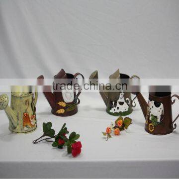 2014 popular Polka Dots Metal Flower Pot