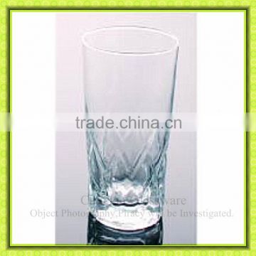 Decorated water drinking glass tumbler