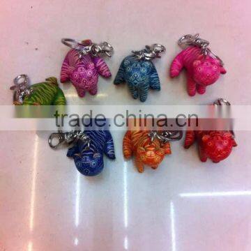 Wholesale Promotion Personal Handmade Soft Leather Animal Key Chain photo-3