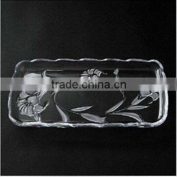 Custom special amber crystal tray