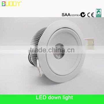 2015 special design Slim 15 watt Round trim COB LED down light ( Cutout: 95mm )