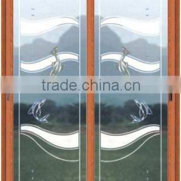 aluminum sliding glass door/upper-rail door