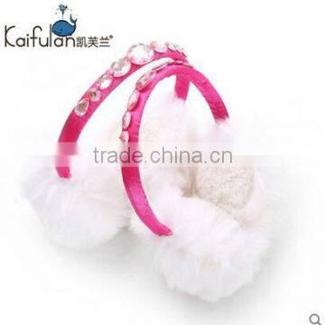 Children and Baby Thermal Ear Cover Plush Earmuffs With Diamonds