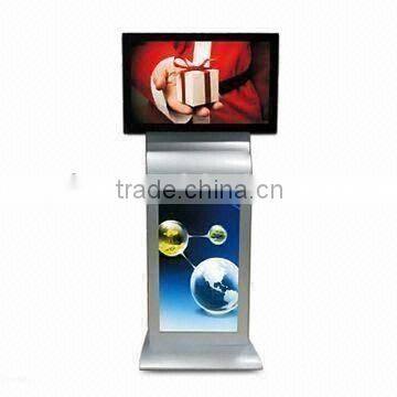 free standing display with double screens