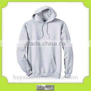 custom white fleece men high neck hoodie