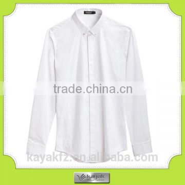 custom casual men and women 100 cotton white shirt