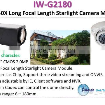 IW-G2180 30X Long Focal Length Starlight All In One Camera Module