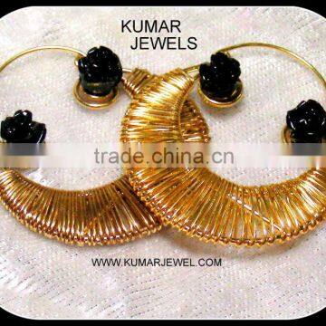 golden hoop earring