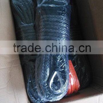 12mm x 50mtrs Synthetic Winch Rope With 2mtrs Black Protector
