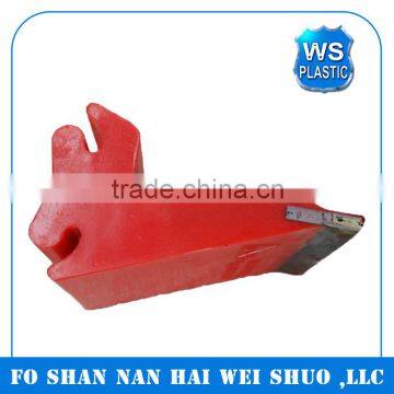 rubber belt cleaner with alloy blade